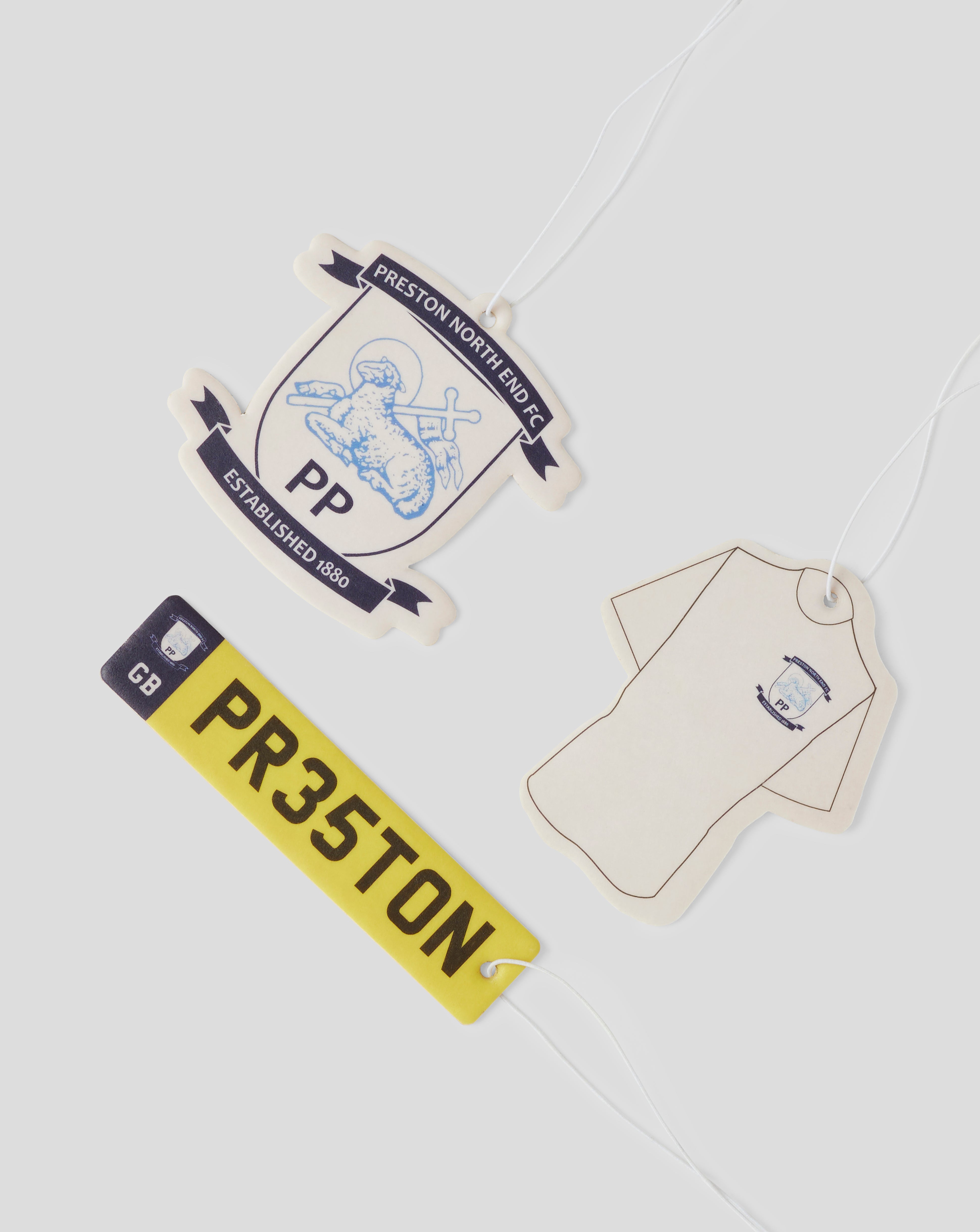 PRESTON NORTH END 3 PACK AIR FRESHENERS