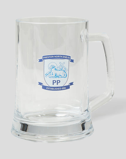 PRESTON NORTH END LARGE TANKARD GLASS