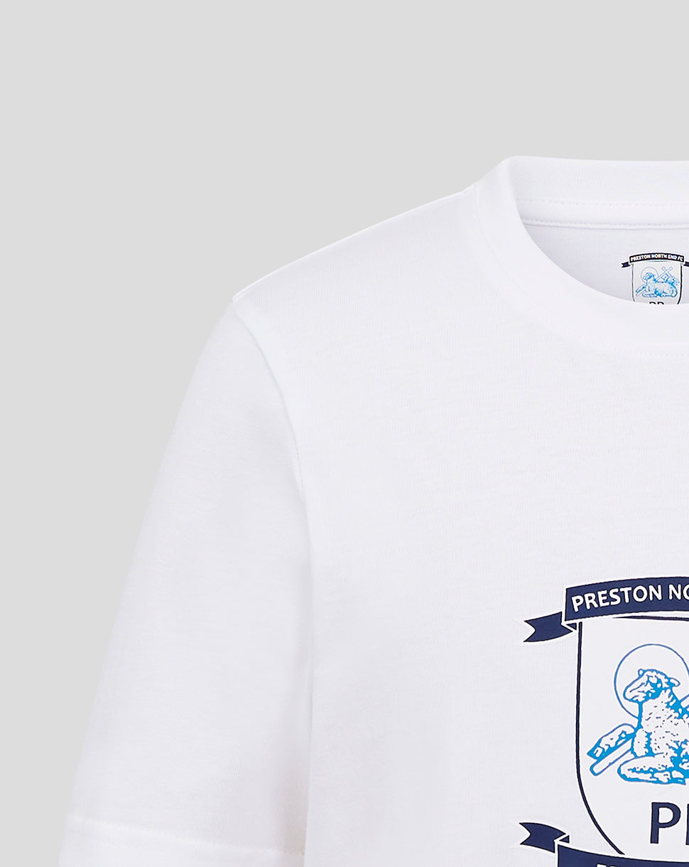 JUNIOR 24/25 CORE CREST T-SHIRT 1 - WHITE