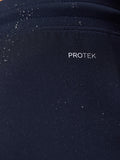 Close-up of navy ProTEK fabric with water droplets on Flex Shorts