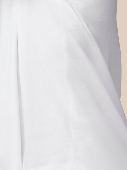 Flex Cotton T-Shirt- White/Black