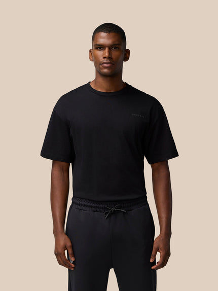 Flex Cotton T-Shirt- Black/Gunmetal