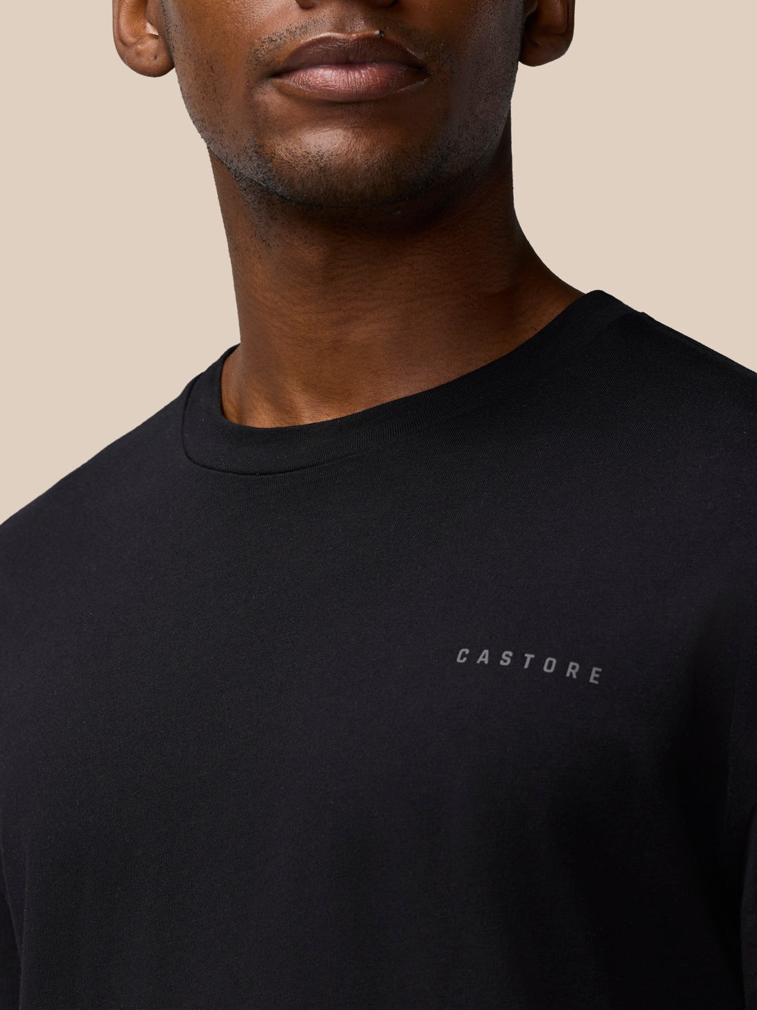 Flex Cotton T-Shirt- Black/Gunmetal