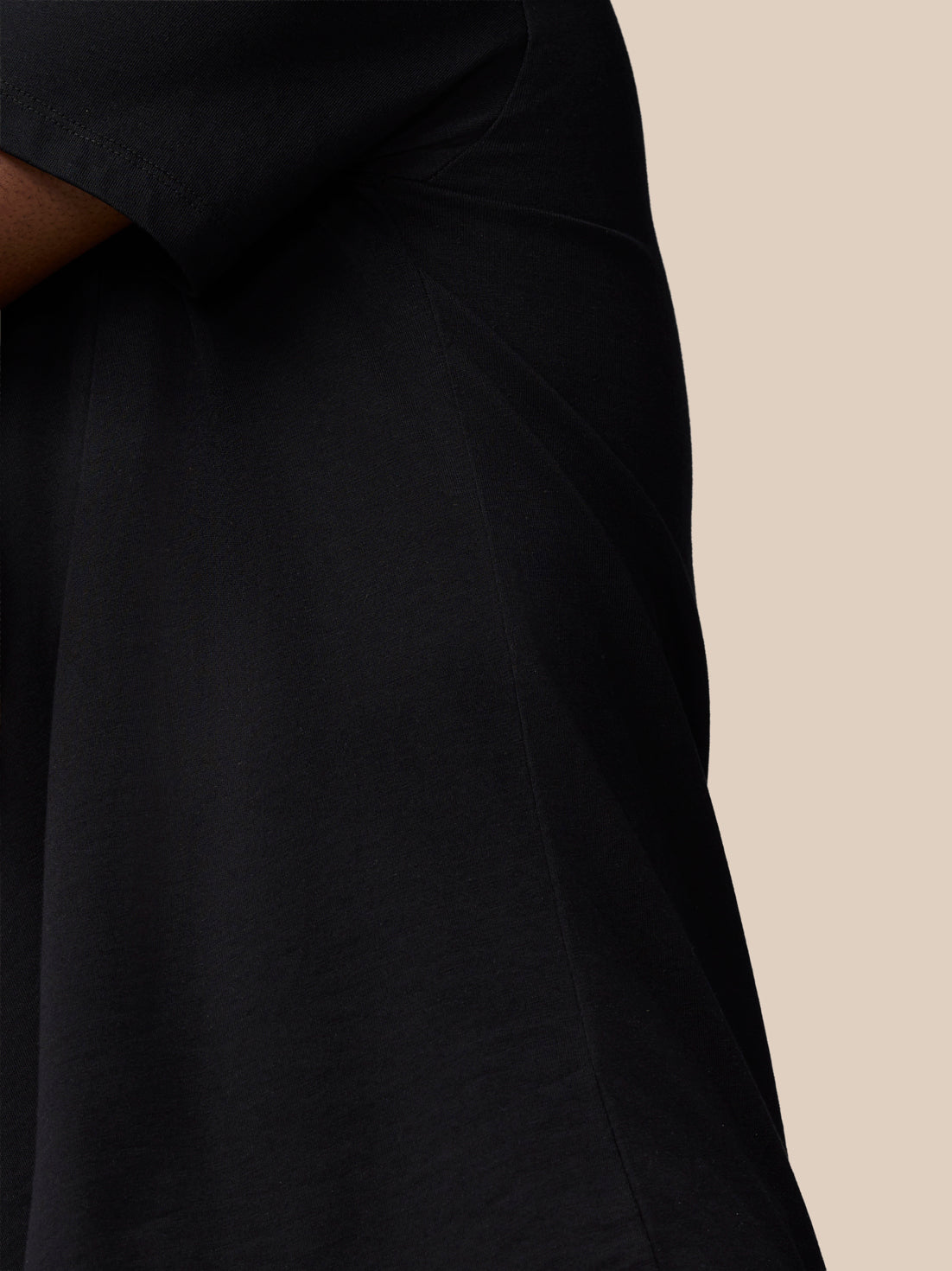 Flex Cotton T-Shirt- Black/Gunmetal