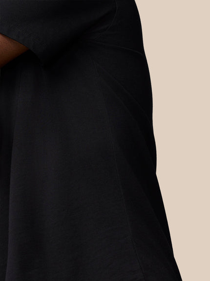 Flex Cotton T-Shirt- Black/Gunmetal