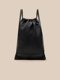 Back view of black Castore Active Training Gymsack with drawstrings and reinforced base