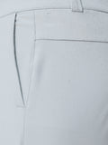 Close up of light grey Golf Club Trousers showing ProTek fabric with water droplets and rear pocket seam.