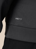 Close-up of dark PROTEK fabric with water droplets