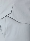 Close-up of light grey ProTek fabric with water droplets and stitching detail
