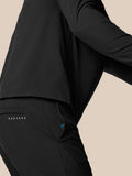 Back view of black Golf Pinnacle Winter Trouser with belt loops and Castore branding on the pocket.