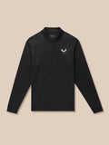 Black Golf Club Classic Quarter Zip top with all-over print and Castore logo on the chest.