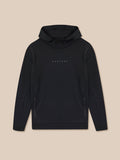 Black hoodie with 'CASTORE' branding on a beige background