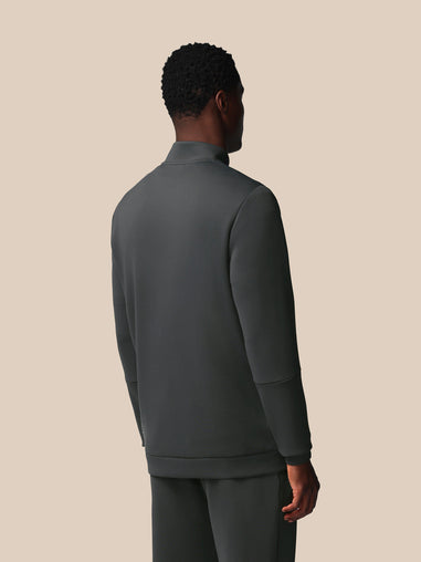 Menâ€™s Flex Long Sleeve Quarter Zip Sweatshirt - Gunmetal