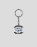 Preston North End crest keyring with shield badge and metal chain