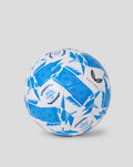 Classic Size 5 football in blue and white geometric panels with Castore branding.