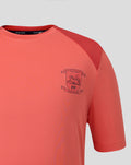 Close up of rose training tee showing the Preston North End crest on the chest