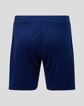 Back view of PNE 26/27 home shorts in beacon blue with elastic waistband.