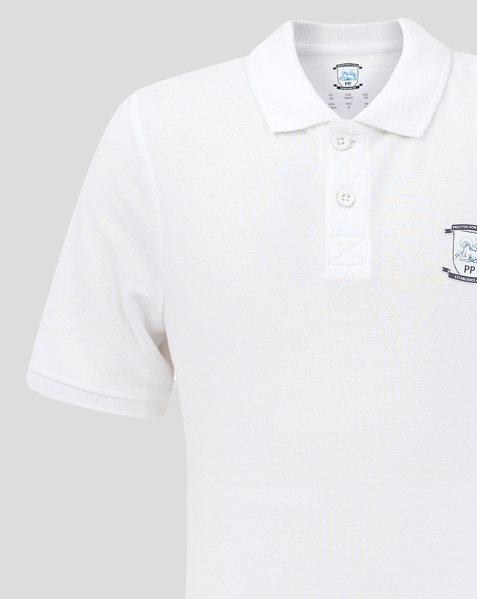 JUNIOR 24/25 CORE POLO - WHITE