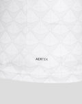 White fabric with a subtle geometric pattern and the AERTEK logo centered.