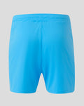 Back view of blue Preston North End FC shorts with elastic waistband