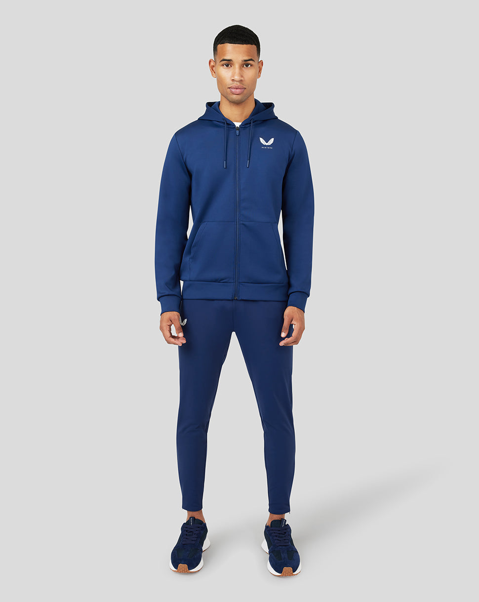 Peacoat Scuba Zip Through Hoodie - Main Image
